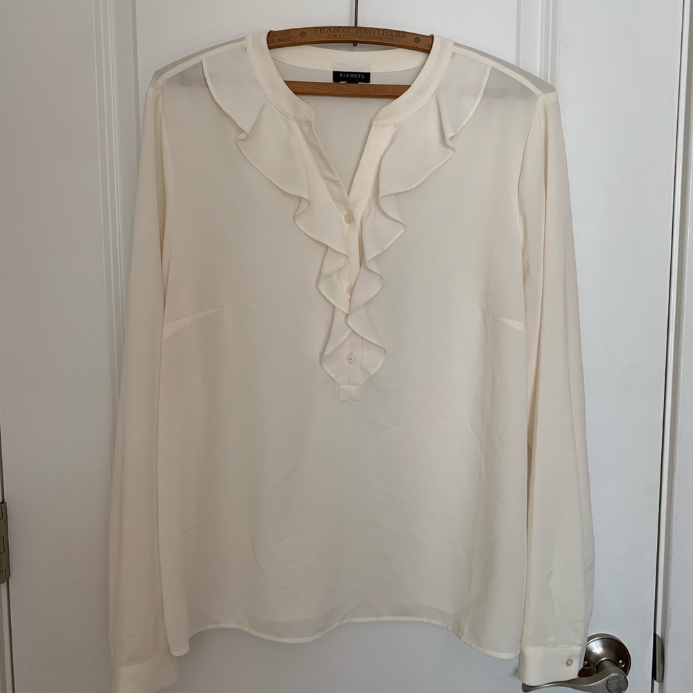 🩷5/$25🩷Talbots | Bib Collar Blouse